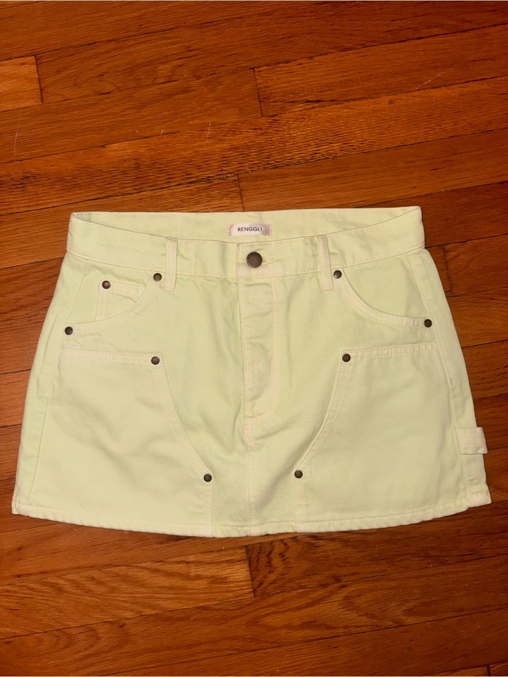 Renggli Studio Cargo Mini Skirt – Key Lime